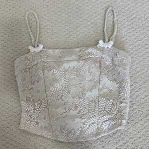 Elegant Cream Lace Women’s Top